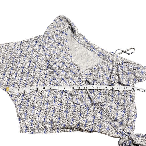 Anthropologie Maeve Imelda One Shoulder Crop Top Size Small - Picture 8 of 14